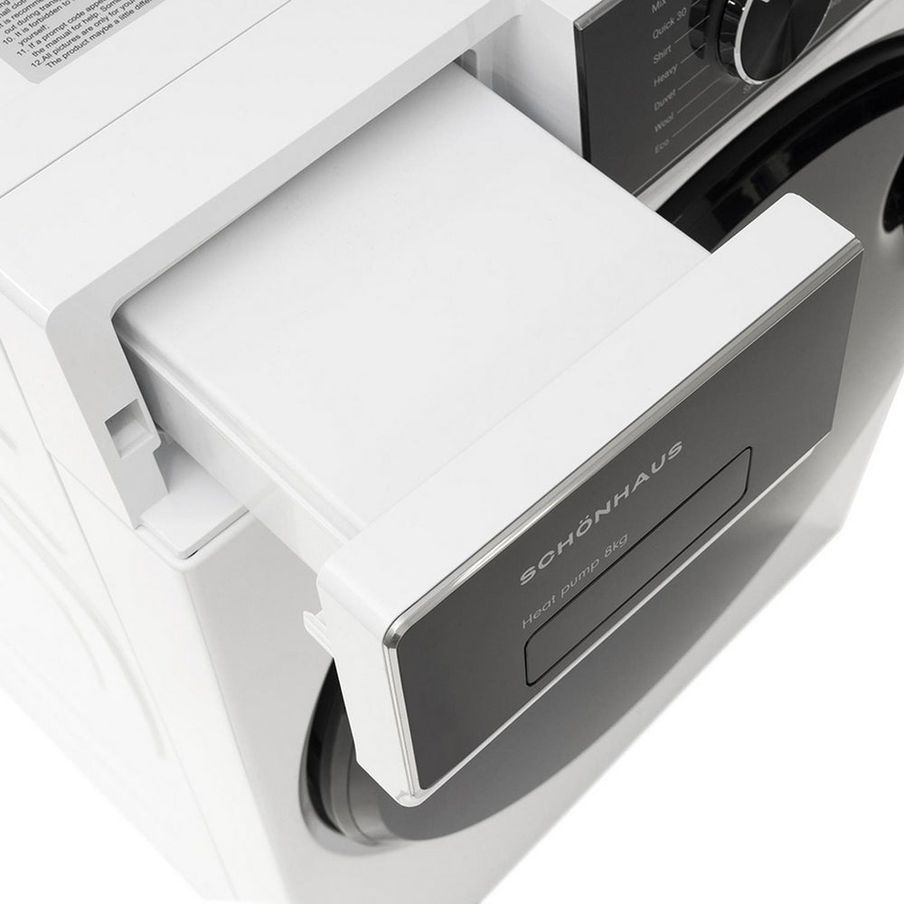 Schönhaus TDSHF018A3W Heat Pump Tumble Dryer 8kg White