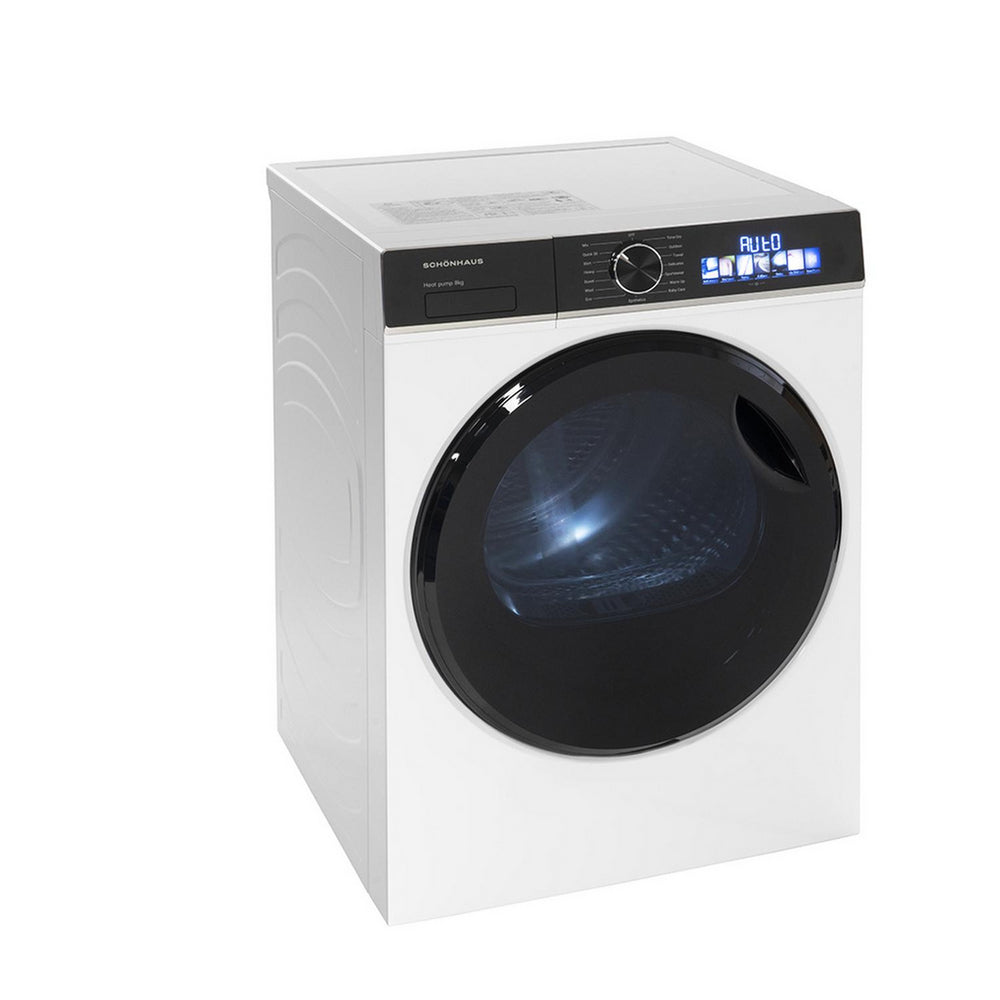 Schönhaus TDSHF018A3W Heat Pump Tumble Dryer 8kg White