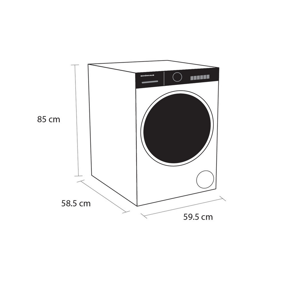 Schonhaus WMSF011014AW Washing Machine 10kg 1400rpm White