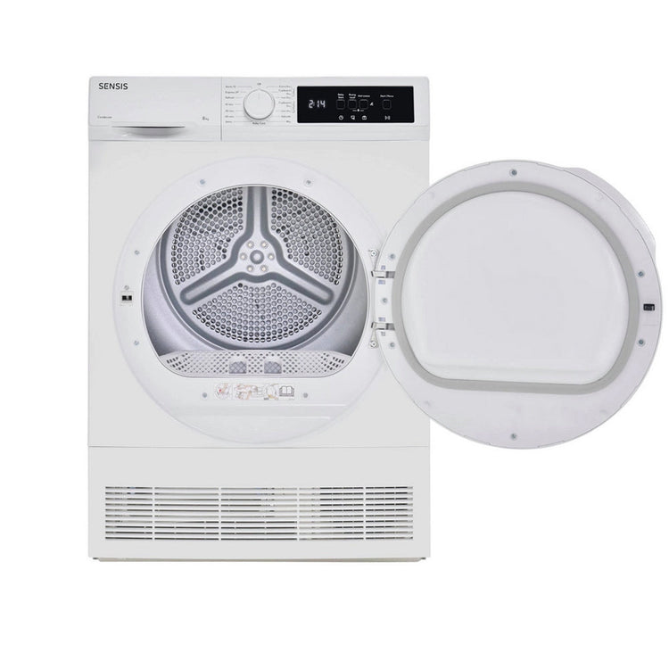 Sensis TDCF018BW Condenser Tumble Dryer 8kg White