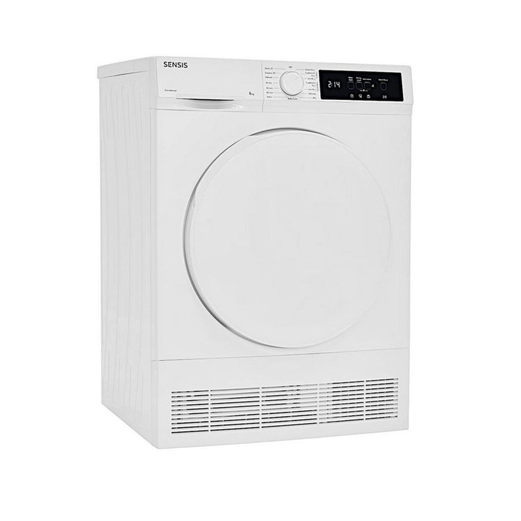 Sensis TDCF018BW Condenser Tumble Dryer 8kg White