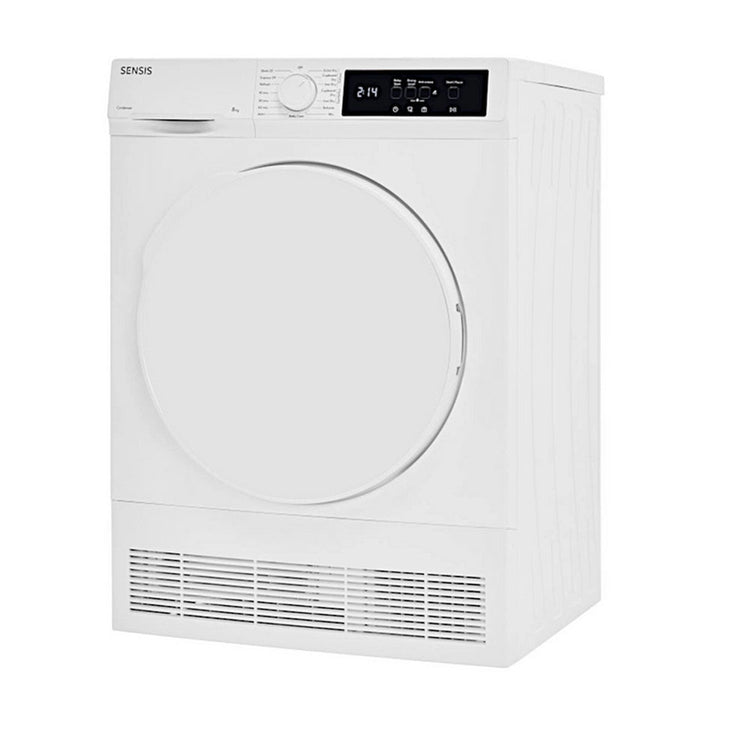 Sensis TDCF018BW Condenser Tumble Dryer 8kg White