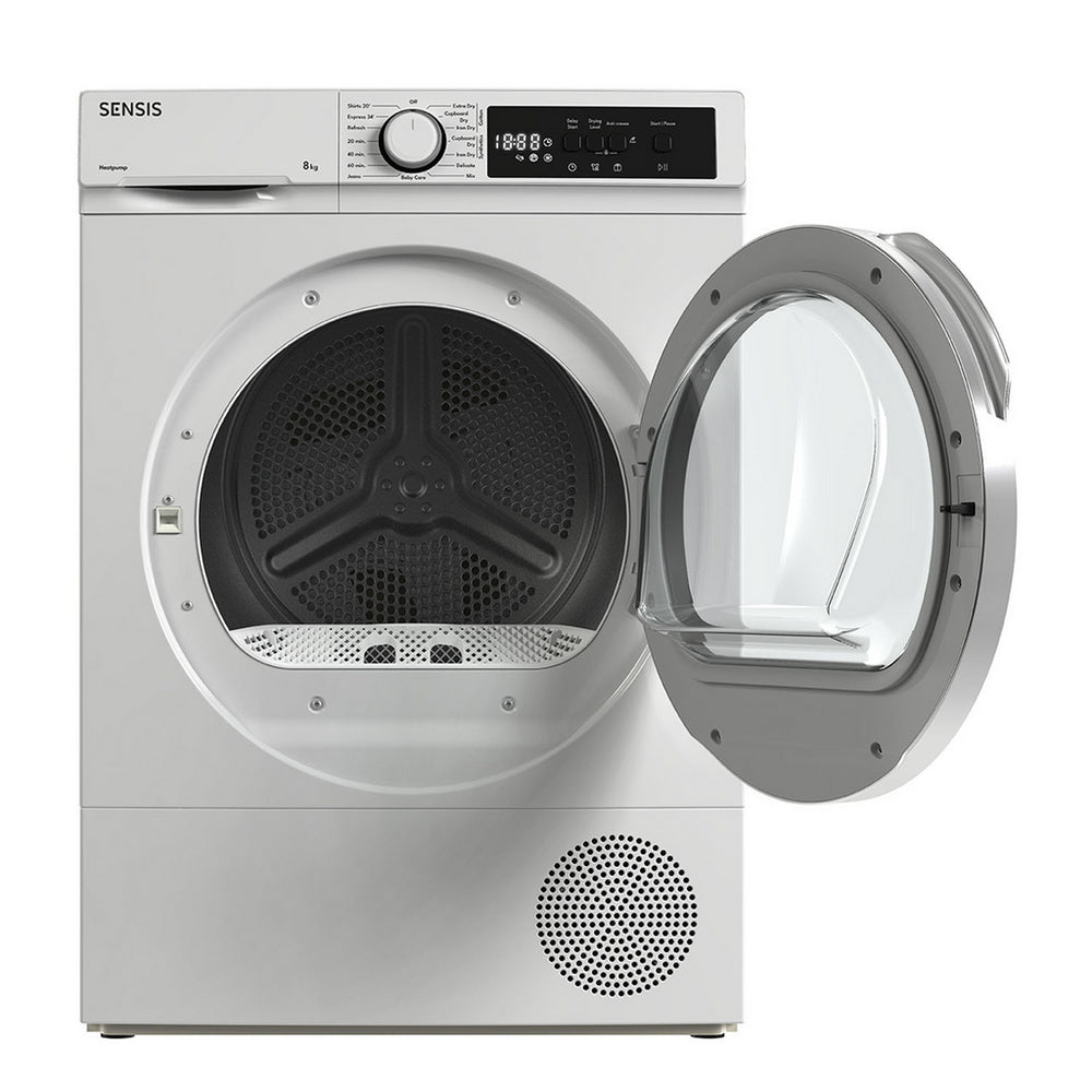 Sensis TDHF018A2W Heat Pump Tumble Dryer 8kg White