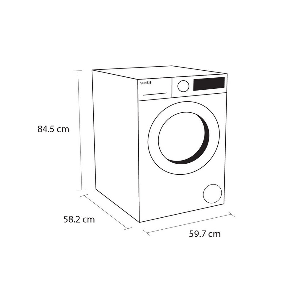 Sensis WMF01914AW Washing Machine 9kg 1400rpm White