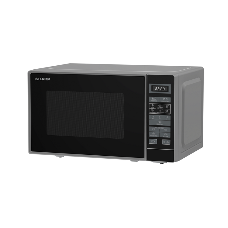 Sharp RDS202TS-UK Solo Microwave Oven 20L 800W Silver