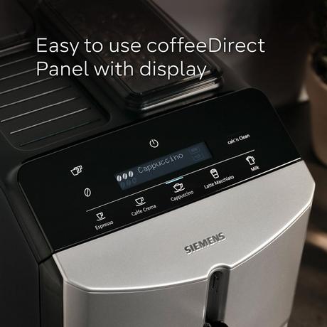 Siemens TF303G07 EQ300 Bean to Cup Coffee Machine Inox Silver Metallic