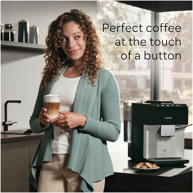 Siemens EQ500 TP515GB1 Bean to Cup Coffee Machine Black Silver
