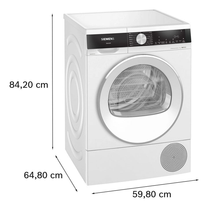 Siemens WQ45G202GB iQ500 Heat Pump Tumble Dryer 9kg White