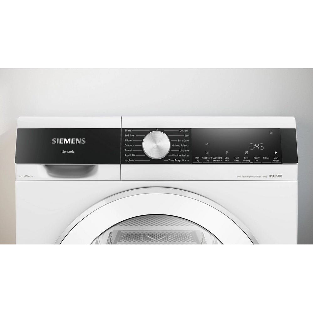Siemens WQ45G202GB iQ500 Heat Pump Tumble Dryer 9kg White