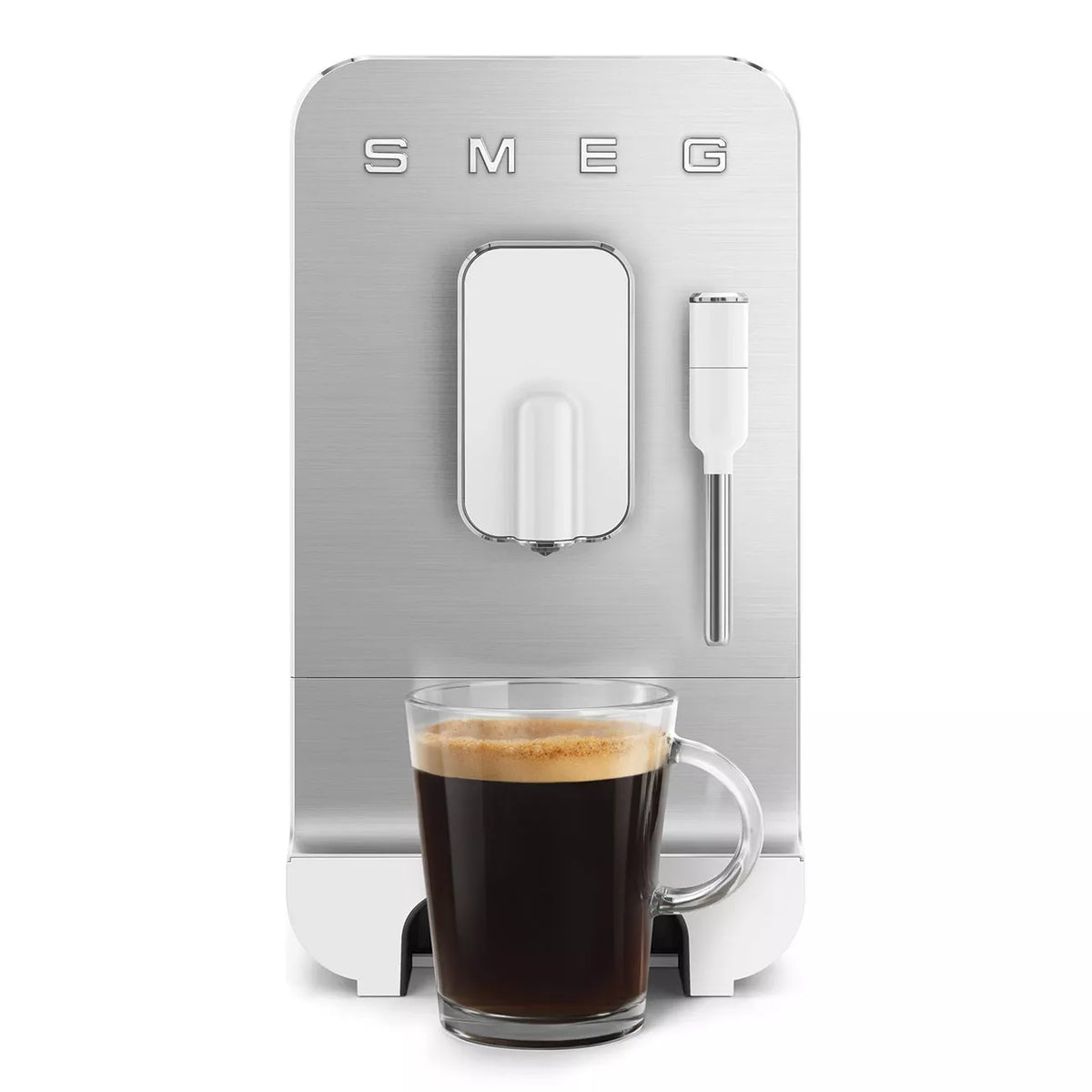 Smeg BCC12WHMUK Retro Bean to Cup Coffee Machine 1.3L 15 Bar Matt White