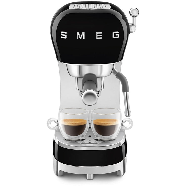 Smeg ECF02BLUK 50s Retro Style Espresso Coffee Machine Black