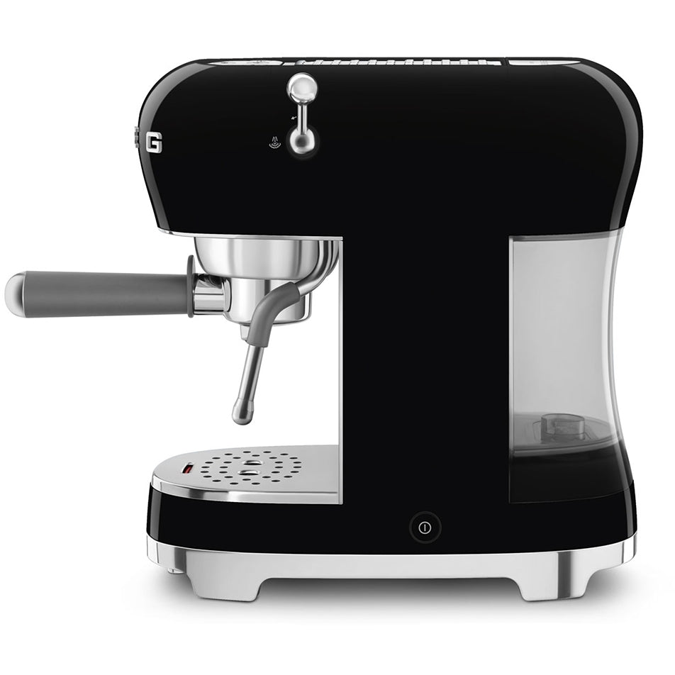Smeg ECF02BLUK 50s Retro Style Espresso Coffee Machine Black
