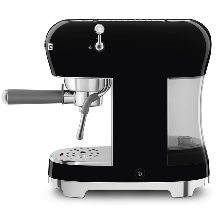 Smeg ECF02BLUK 50s Retro Style Espresso Coffee Machine Black