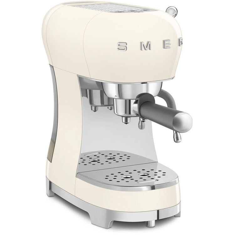 Smeg 50s Retro Style ECF02CRUK Espresso Coffee Machine Cream