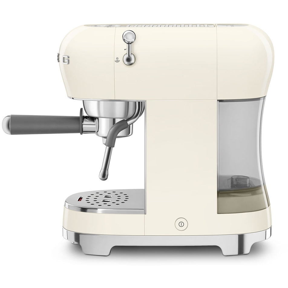 Smeg 50s Retro Style ECF02CRUK Espresso Coffee Machine Cream