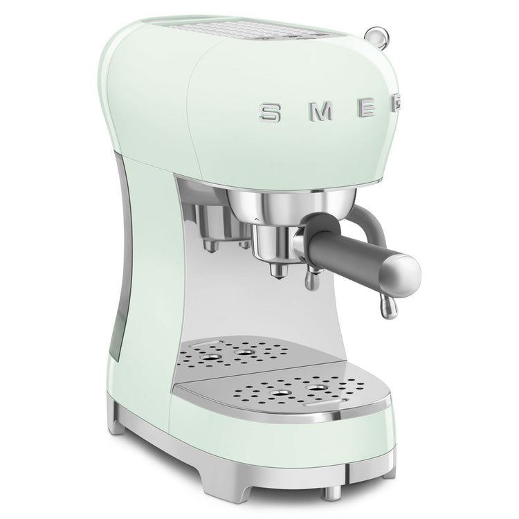 Smeg ECF02PGUK 50s Style Espresso Machine Pastel Green