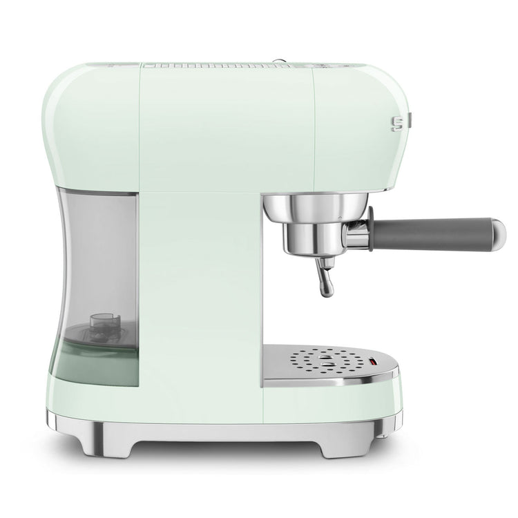 Smeg ECF02PGUK 50s Style Espresso Machine Pastel Green