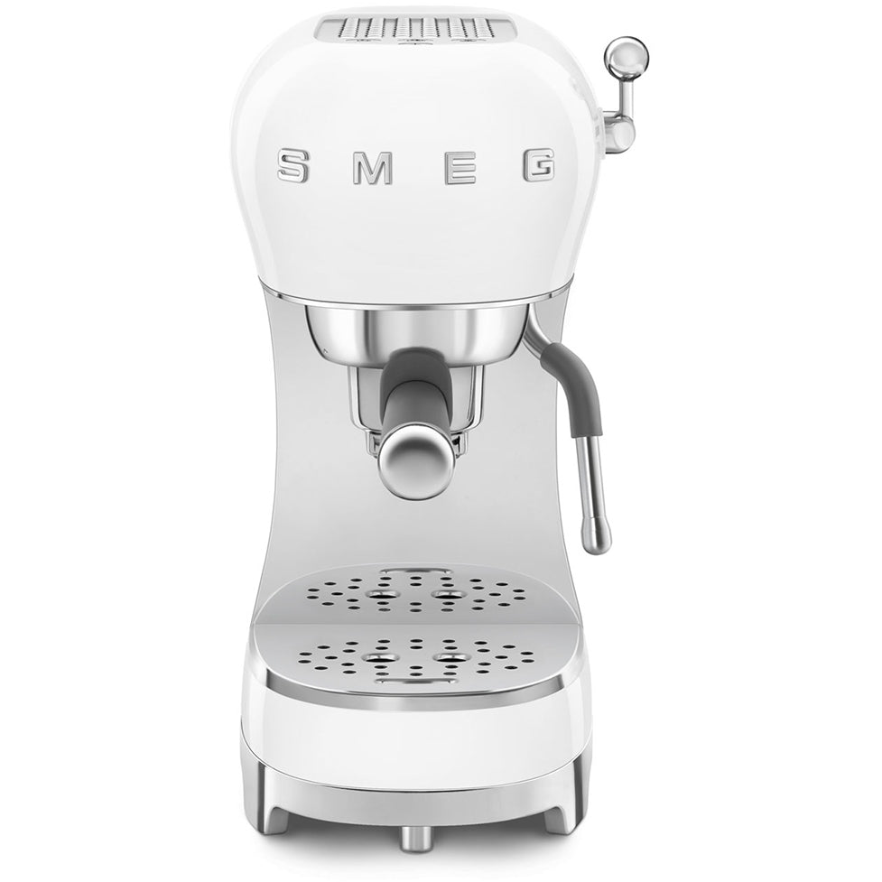 Smeg 50s Retro Style ECF02WHUK Espresso Coffee Machine White