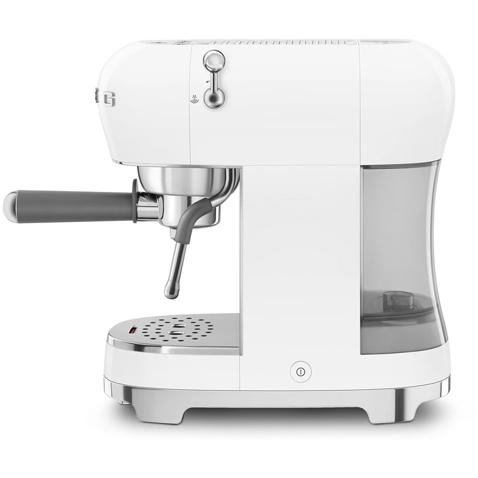 Smeg 50s Retro Style ECF02WHUK Espresso Coffee Machine White