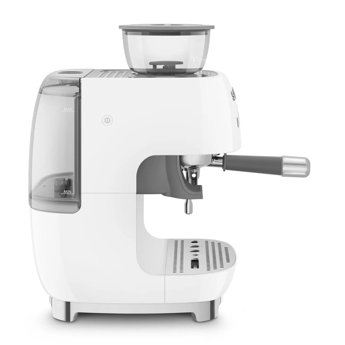 Smeg EGF03WHUK Retro Espresso Coffee Machine with Grinder White