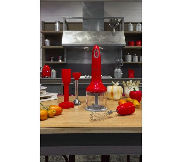 Smeg 50s Retro Style HBF02RDUK Hand Blender 700W Red