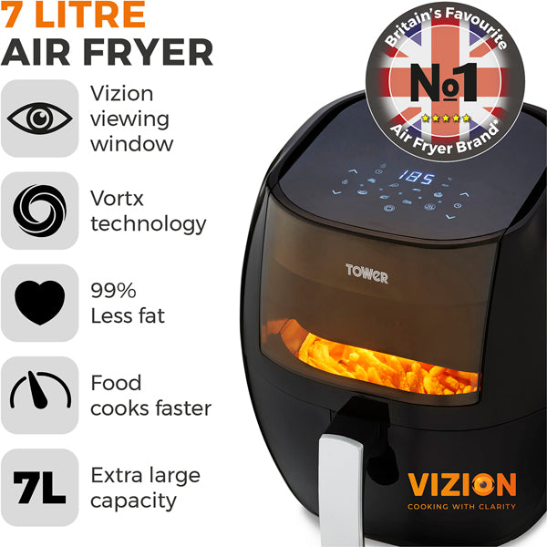 Tower T17072 Vortx Vizion Air Fryer 7L